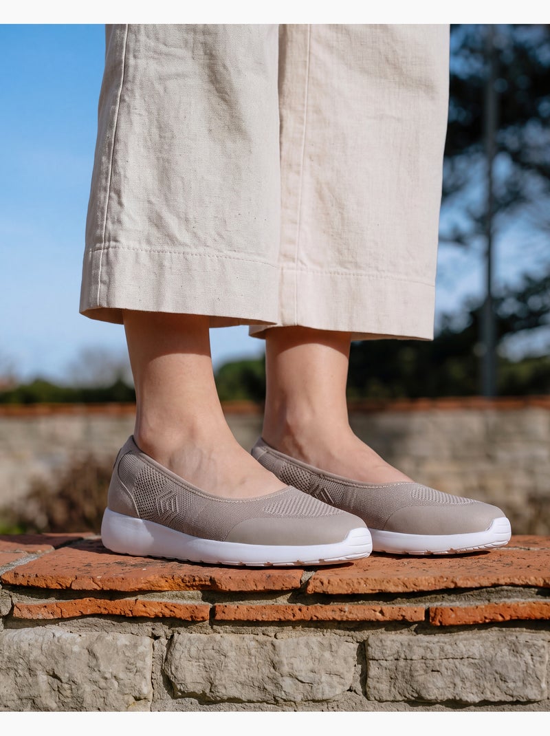 Ballerines semelle mousse everywear mémoire de forme  isotoner Beige chiné - Kiabi