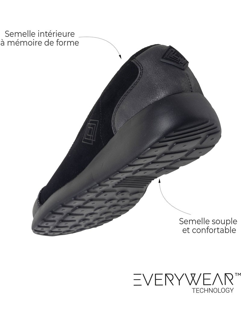 Ballerines semelle mousse everywear mémoire de forme  isotoner Beige chiné - Kiabi