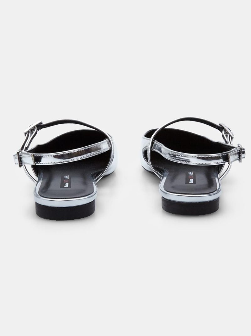 Ballerines Slingback BATA Red Label confortables Argent - Kiabi