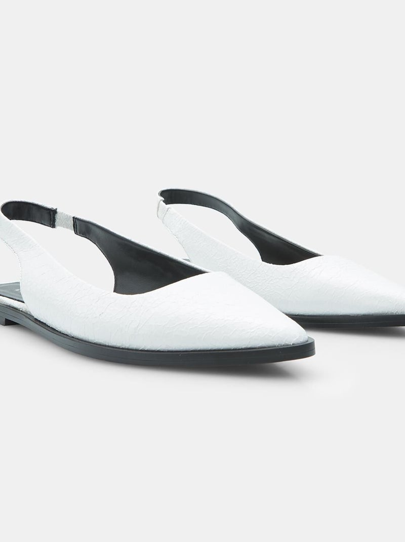 Ballerines slingback confortables  BATA Blanc - Kiabi