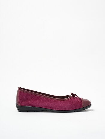 Ballerines souples en cuir largeur confort