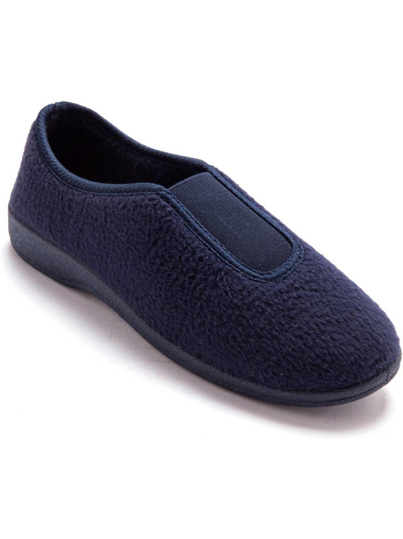 Ballerines souples en fibre polaire - PEDICONFORT Bleu marine - Kiabi