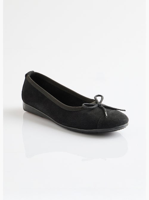 Ballerines souples largeur confort cuir velouté - afibel - Kiabi Ballerines souples largeur confort cuir velouté - afibel - Kiabi