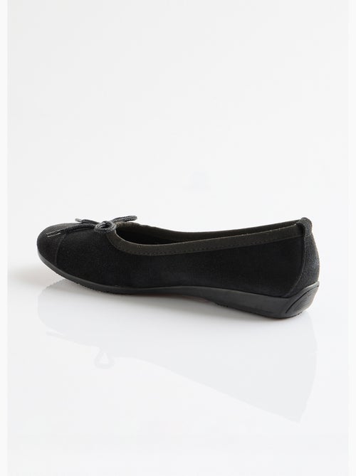 Ballerines souples largeur confort cuir velouté - afibel - Kiabi Ballerines souples largeur confort cuir velouté - afibel - Kiabi