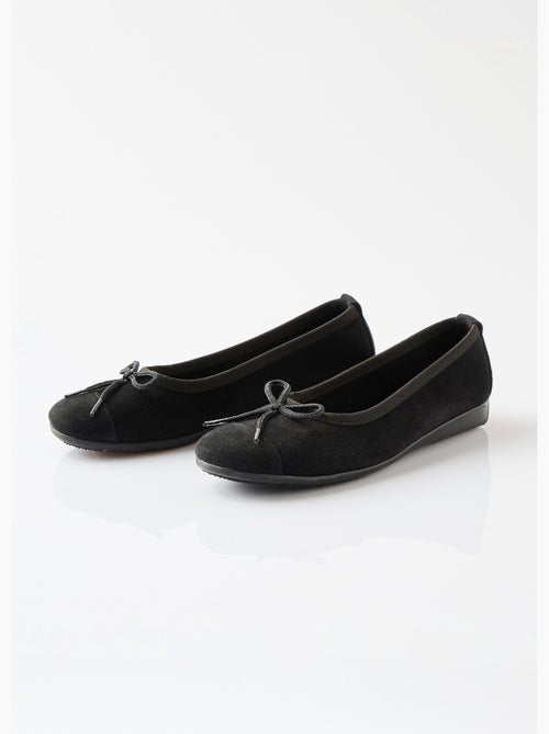Ballerines souples largeur confort cuir velouté - afibel - Kiabi Ballerines souples largeur confort cuir velouté - afibel - Kiabi