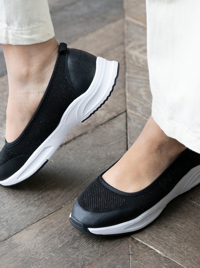 Ballerines style ballerine, très confortables  Isotoner Noir - Kiabi