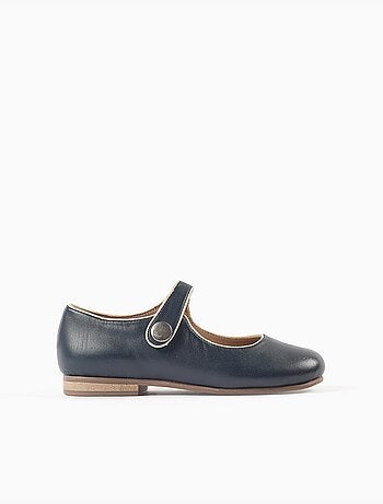 Ballerines T-Bar en Cuir