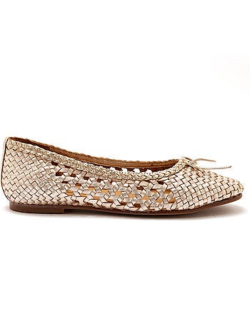 Ballerines tout cuir tressées - PEDICONFORT