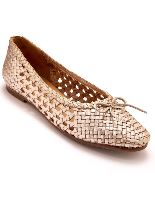 Ballerines tout cuir tressées - PEDICONFORT - Kiabi
