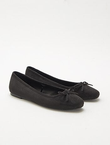 Ballerines à motif léopard en suédine