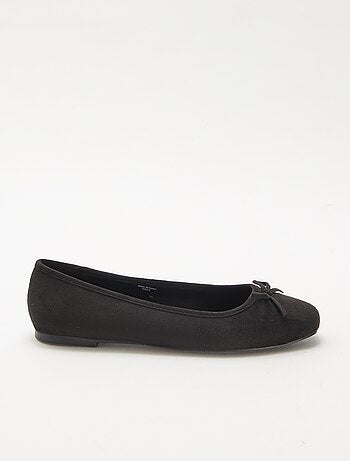 Ballerines à motif léopard en suédine