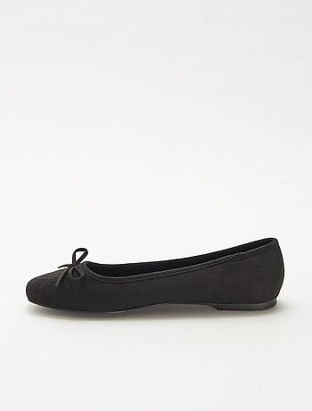 Ballerines à motif léopard en suédine