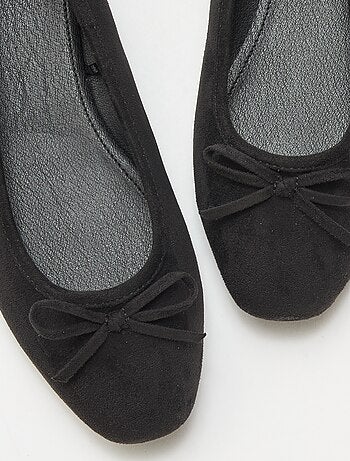 Ballerines à motif léopard en suédine