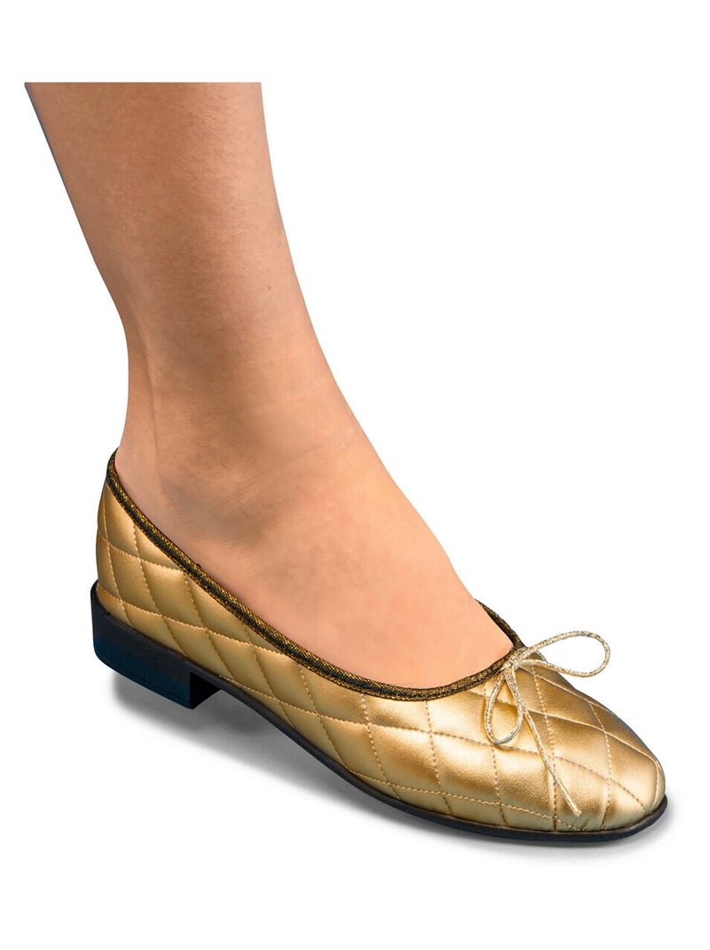 Ballerines vegan largeur standard Doré/or - Kiabi