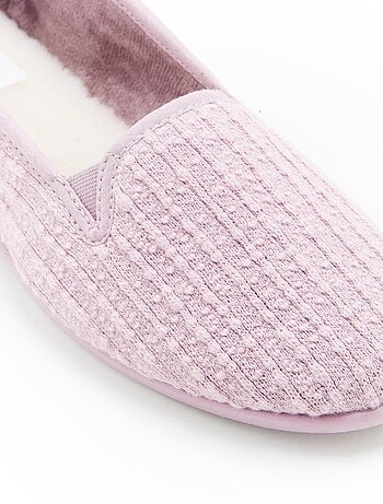 Ballerines velours gaufré Thermolactyl - Damart