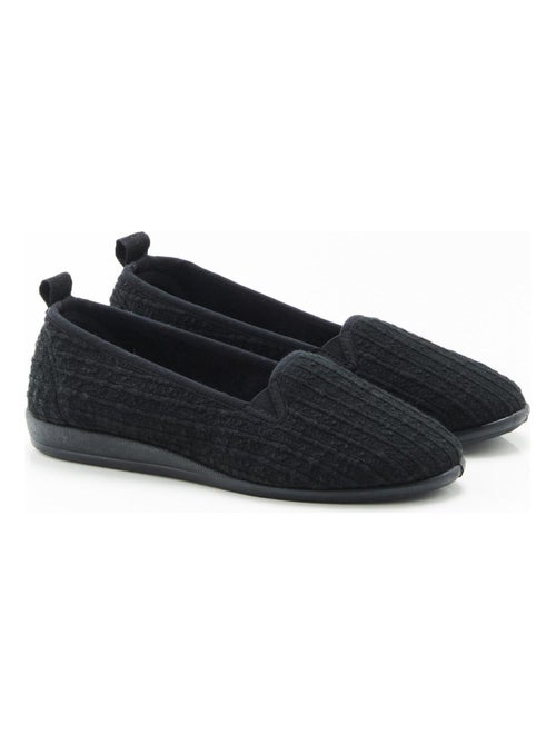 Ballerines velours gaufré Thermolactyl - Damart - Kiabi