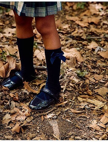 Ballerines vernies avec fermeture à scratch