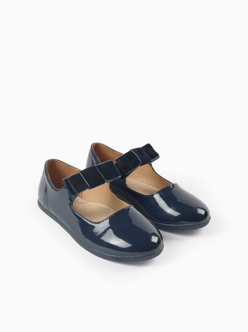 Ballerines Vernies avec Nœud en Velours - Kiabi