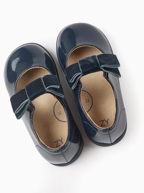Ballerines Vernies avec Nœud en Velours - Kiabi