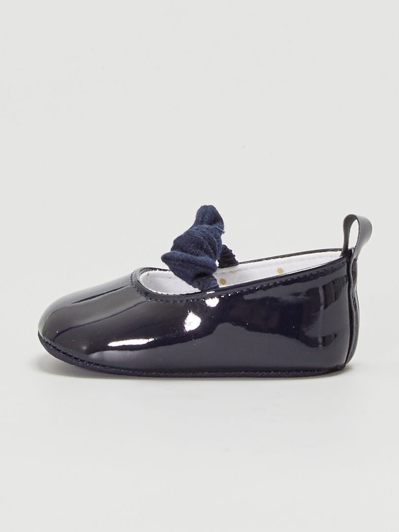 ballerines vernies bleu marine