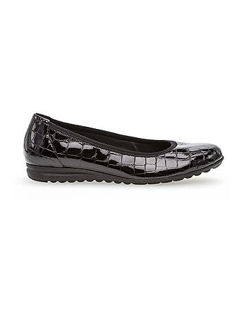Ballerines vernies effet reptile