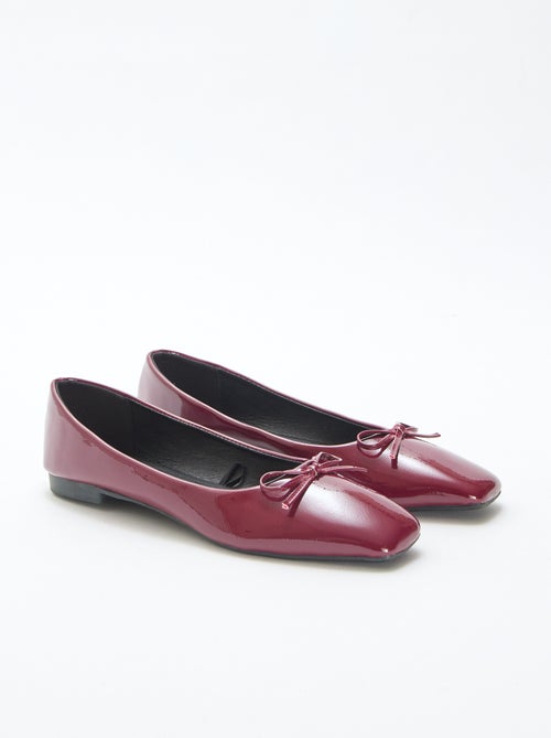 Ballerines vernies unis - Kiabi