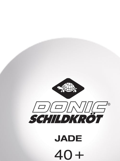 Balles de tennis de table Jade blanches et oranges de qualité Poly 40+ - Kiabi