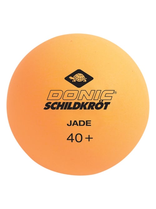 Balles de tennis de table Jade blanches et oranges de qualité Poly 40+ - Kiabi