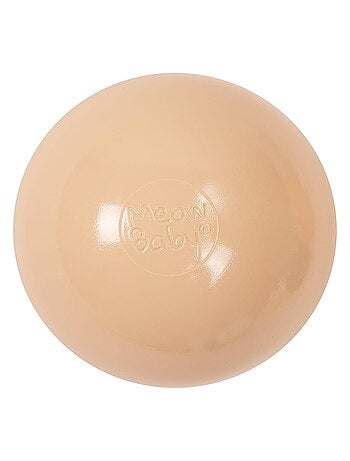 Lot de 50 boules en plastique d'un diamètre de 7 cm marron perle