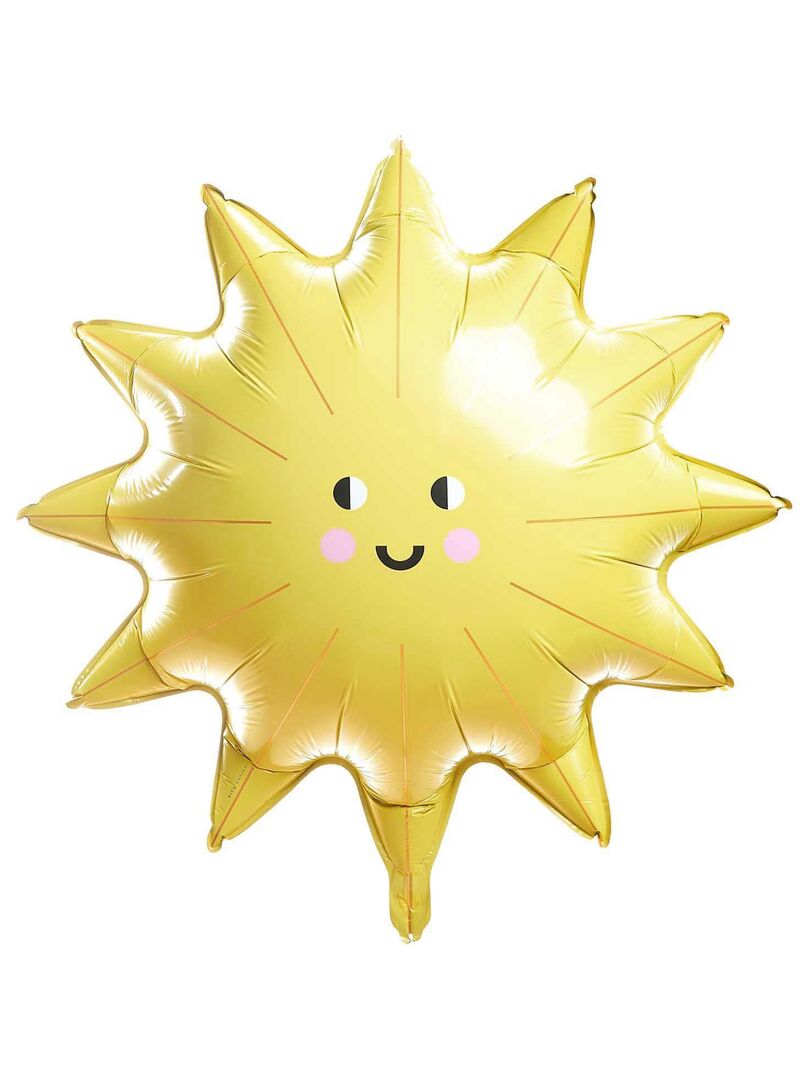 Ballon aluminium soleil Jaune - Kiabi