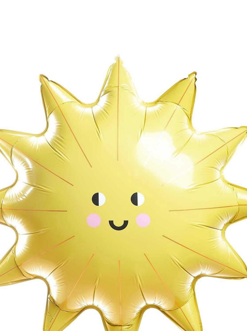 Ballon aluminium soleil Jaune - Kiabi
