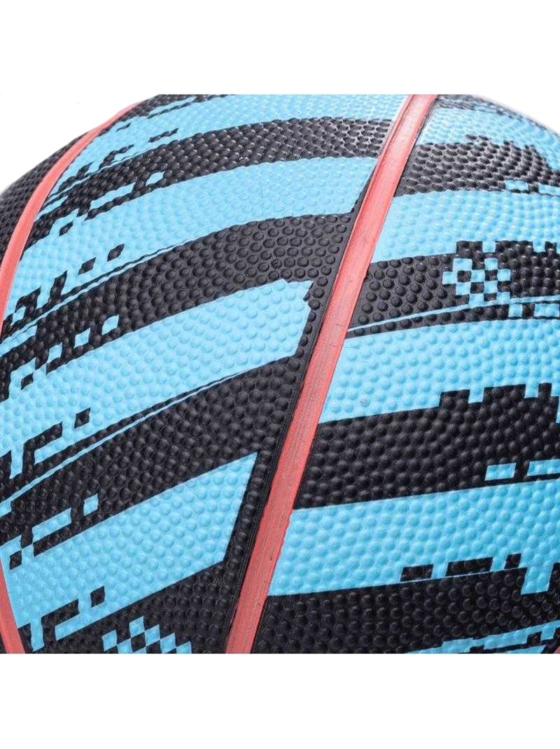 Ballon de basket motif/style logo barkley - huari Noir Bleu - Kiabi