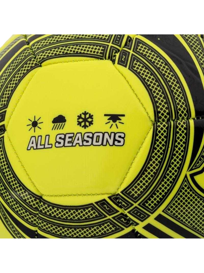 Ballon de basket motif/style logo nahia - huari Noir Jaune - Kiabi