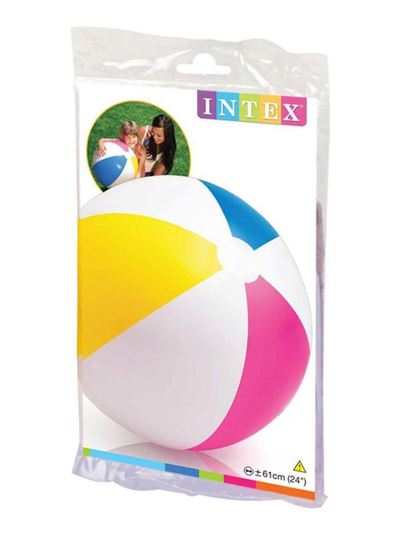 Ballon de plage "Glossy" 61 cm Multicolore - Kiabi