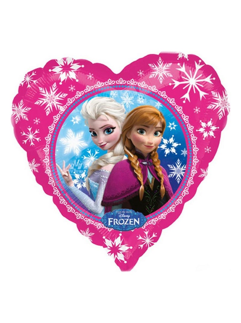 Ballon Disney La reine des neiges hélium Ana Elsa Coeur Multicolore - Kiabi