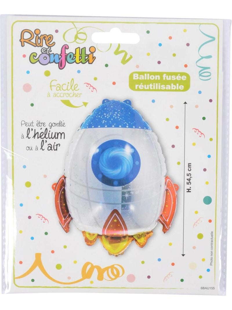 Ballon gonflable fusee Bleu - Kiabi