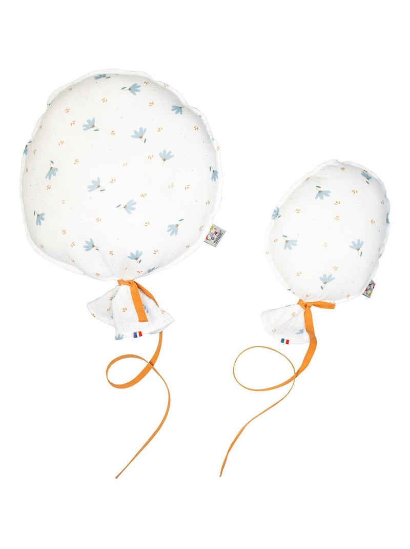 Ballon mural décoratif en Coton imprimé 28cm Bleu - Kiabi