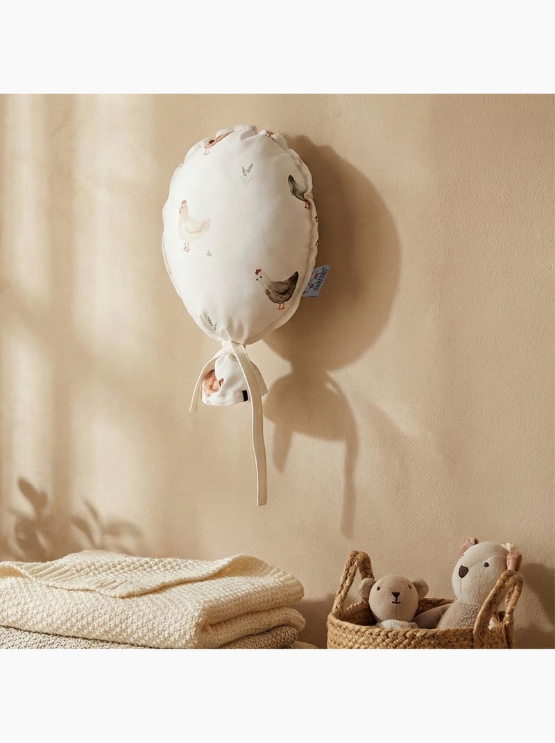 Ballon mural décoratif imprimé 28cm Ecru - Kiabi