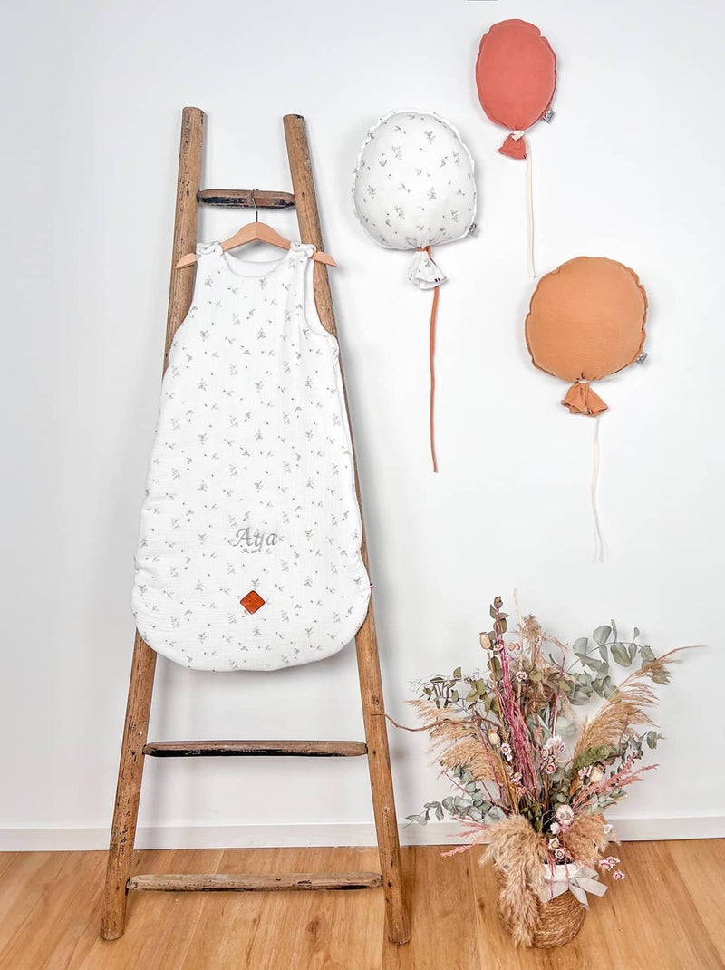 Ballon mural décoratif imprimé 38cm Blanc Gris - Kiabi