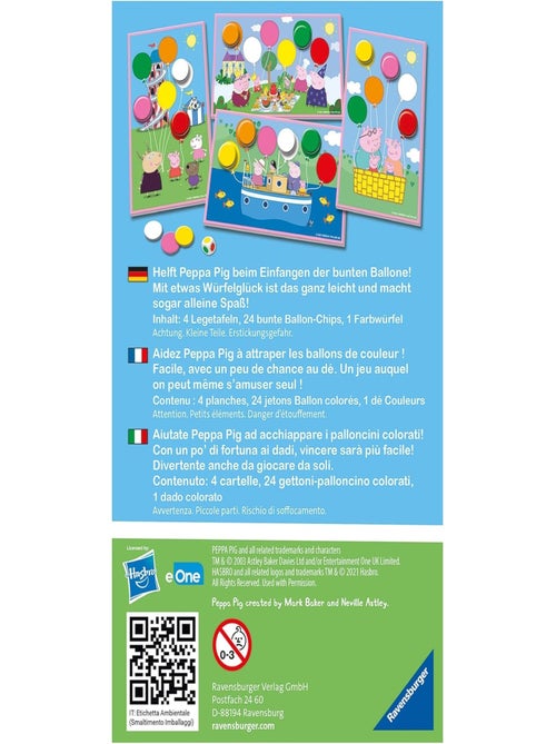 Ballons colorés Peppa Pig - Kiabi