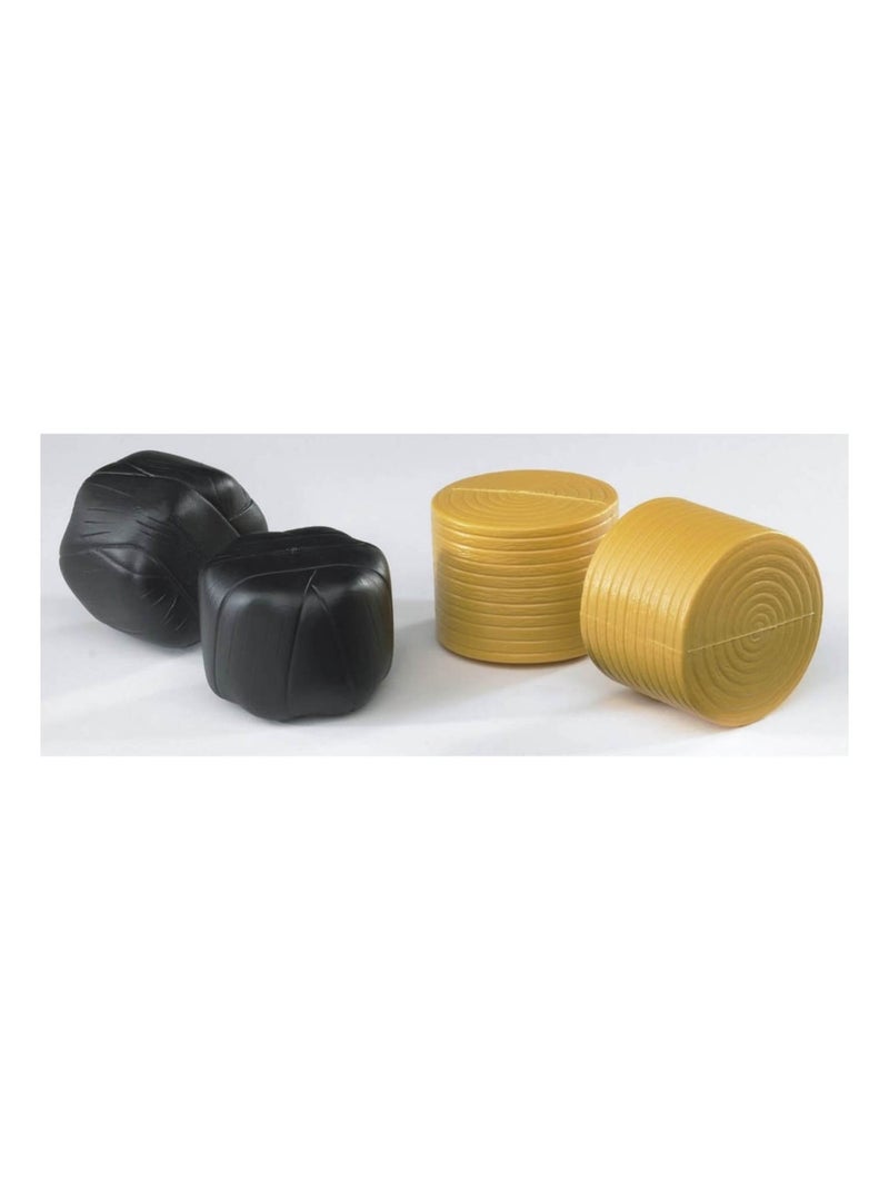 Ballots de paille ronde. 2 x 2 Noir - Kiabi