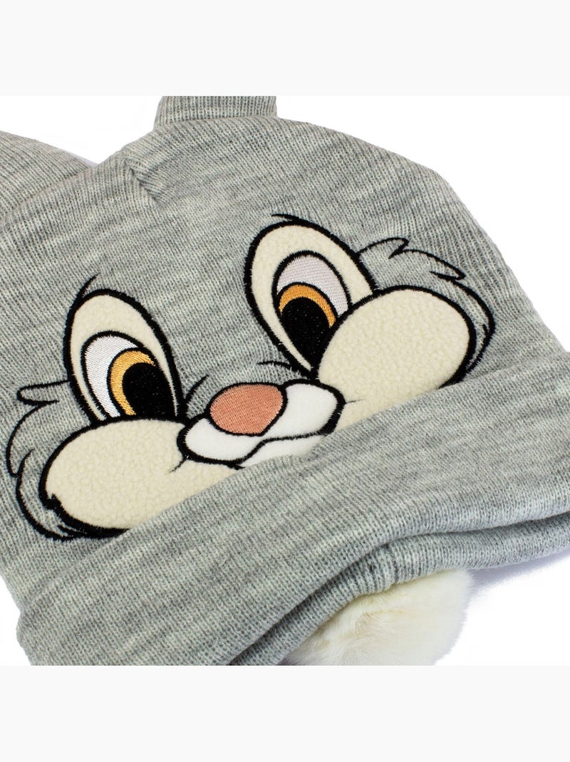 Bambi - Bonnet motif Panpan motif/style visage (Panpan) Gris - Kiabi