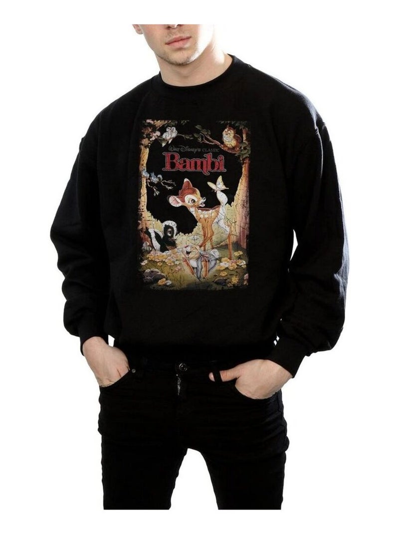 Bambi - Sweat RETRO (Bambi) Noir - Kiabi