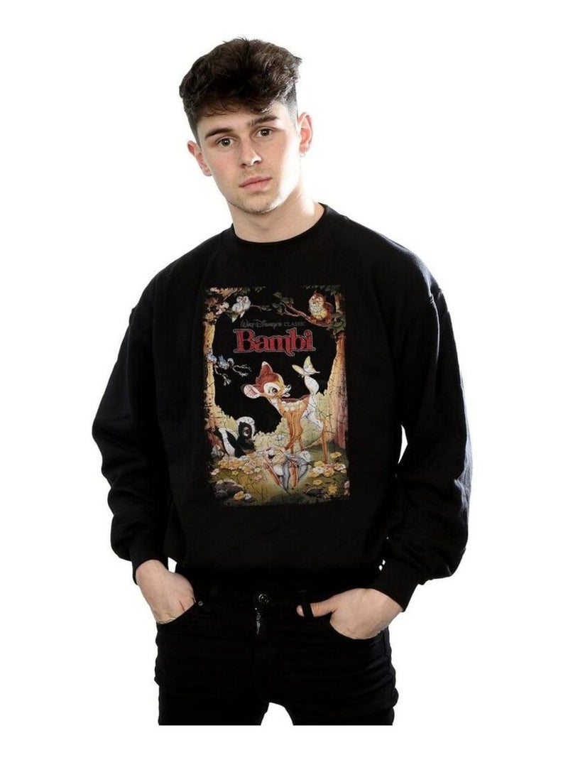 Bambi - Sweat RETRO (Bambi) Noir - Kiabi