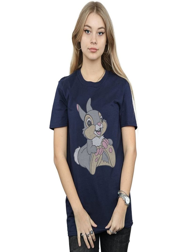 Bambi - T-shirt motif Panpan CLASSIC (Panpan) Bleu marine - Kiabi