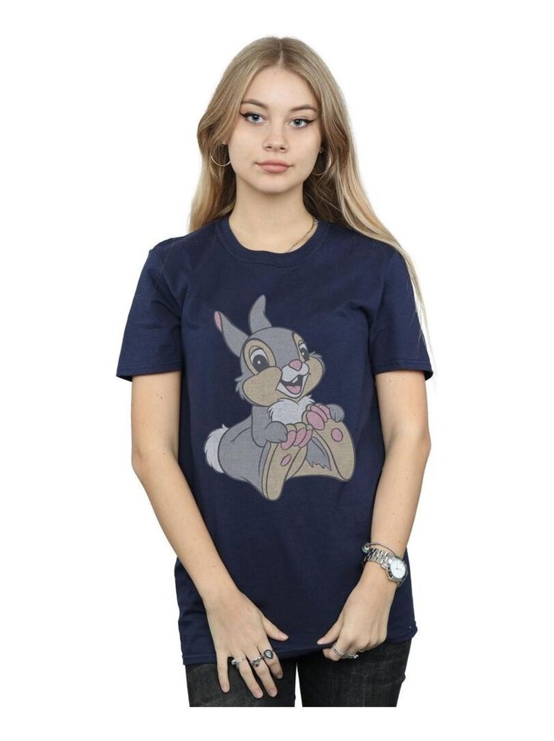 Bambi - T-shirt motif Panpan CLASSIC (Panpan) Bleu marine - Kiabi