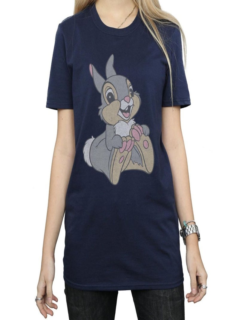 Bambi - T-shirt motif Panpan CLASSIC (Panpan) Bleu marine - Kiabi