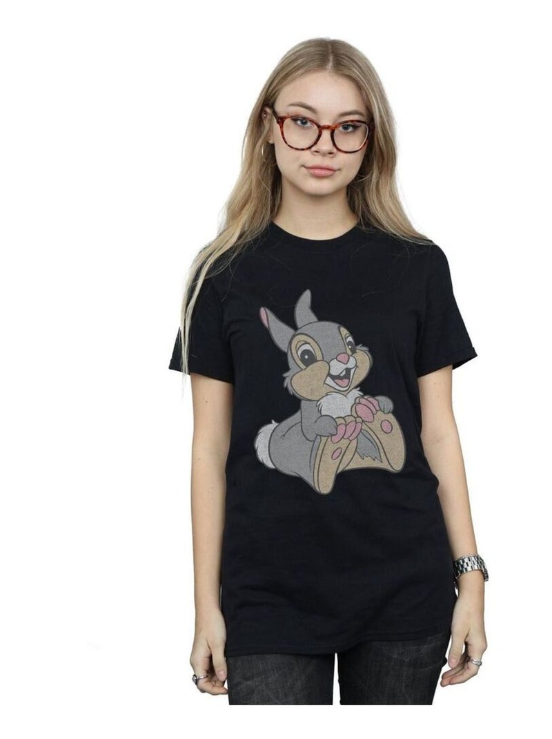Bambi - T-shirt motif Panpan CLASSIC (Panpan) Noir - Kiabi