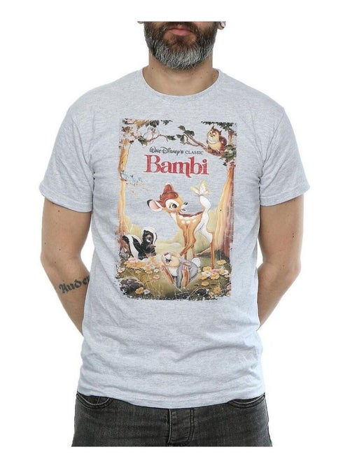 Bambi - T-shirt RETRO (Bambi, Fleur, Monsieur Hibou, Panpan) - Kiabi