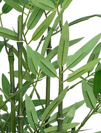 Bambou artificiel avec pot matériau naturel